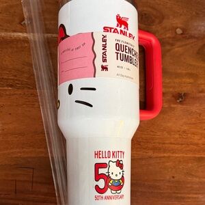Stanley White & Red Hello Kitty 50th Anniversary Quencher H2.0 Tumbler
